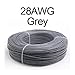 UL2547 Shielded 28AWG Signal Cable - 10M, 2 to 8 Core PVC Insulated Audio Line for Headphones and Control Systems,1pc(Gray,10M-28AWG (6CORES))