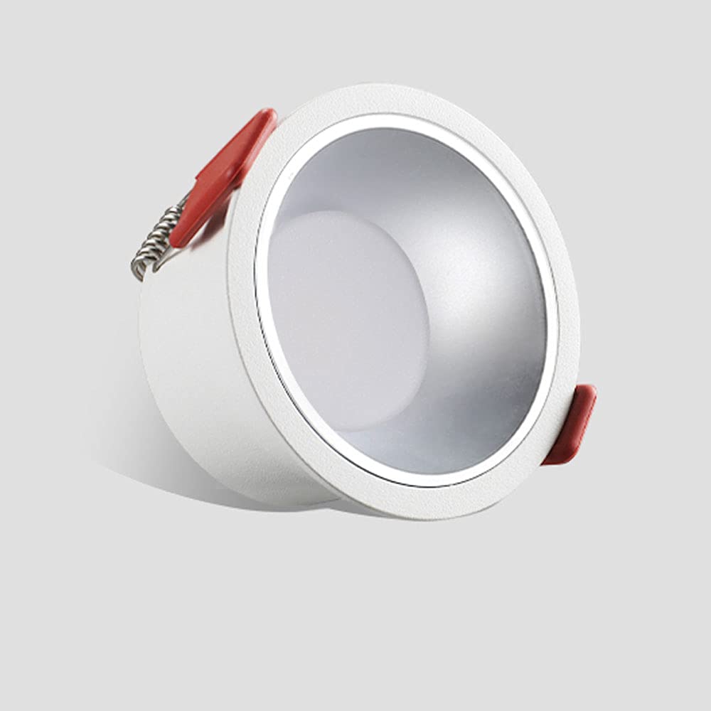 DRFGHK 5W Led Recessed Spot Lights for Ceiling, 49mm Ultra-Thin Ceiling Downlights, IP44 Spotlights AC85V-265V 500LM 3000K 4000K 6000K, Fire-Rated Wash Wall Lighting [Energy Class A++]