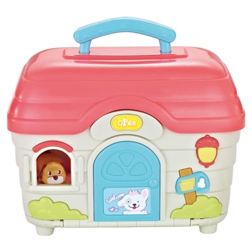 Rarekids Sensory Toy with Music and Sounds, Educational Dog Toy with House for Children Age 3 Year Old & Up, Gift for Kids 3 Years Old Girls Boys