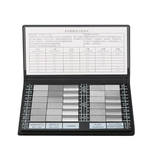 Kit de comparateur de rugosité de surface, 30 pièces, jauge de poche pour tournage, fraisage, meulage, inspection de polissage