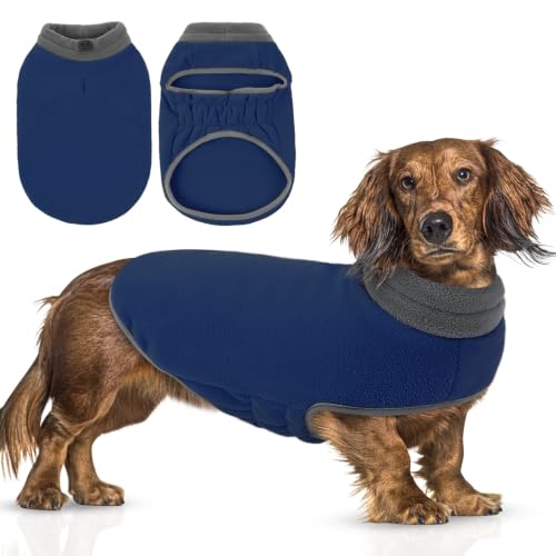 Queenmore XL Dog Sweater,Soft Fleece Pullover Dog Vest with Elastic Stretch