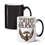 Wellcoda Beardy Ours Tasse à Couleurs changeantes, Texte Tasse - Grande, poignée Facile à saisir, activée par la Chaleur, idéal pour Les buveurs de café et de thé de