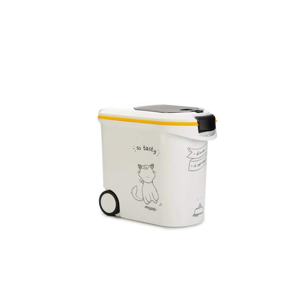 Curver Conteneur à croquettes 35L / 12 kg - Motif Chat