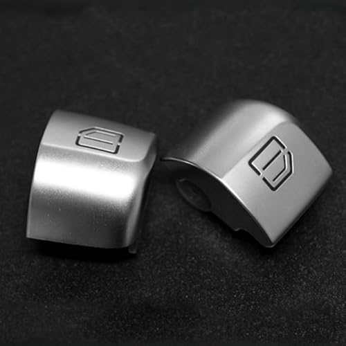 AlriedyFensterschalterknopf Kompatibel Mit 2059056811, Links Vorne Rechts Vorne, Mercedes C Klasse 2015–2021, GLC W253 2016-2022, Mercedes Benz Accessoires, 2 Stück Fensterschalter Knopfabdeckungen.