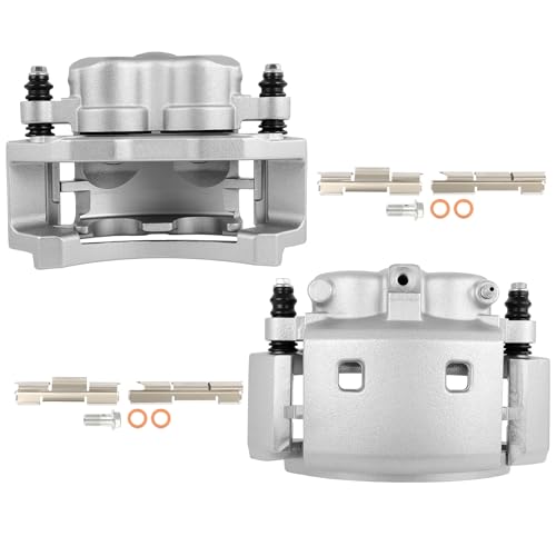 Image of SCITOO 18B4807 18B4806 Rear Left & Right Disc Brake Calipers w /Bracket Fit For Dodge For Ram 3500 2001-2002,For Dodge For Ram 4000 2002, Double Pistons