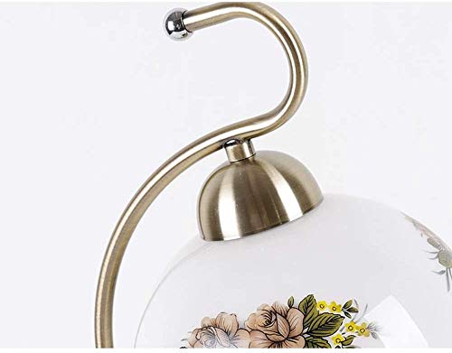 Lampe en verre créative et haut de gamme style fleur rétro pour salon - 7