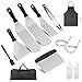 Produktbild HOTOOLME Grillspachtel Set, Professionelles Grillbesteck, Grillwender BBQ Werkzeugset Edelstahl Grillwerkzeugset mit Aufbewahrungstasche