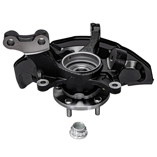 Image of Detroit Axle - Front Steering Knuckles Wheel Hubs Assembly Lower Control Arms With Ball Joints Replacement for 2007-2009 Toyota Camry - 4pc Set