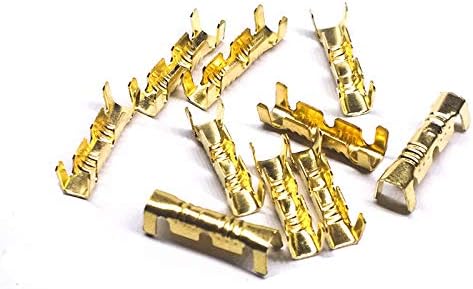 500pcs/1000pcs DJ 453 U-Shaped 0.5-1.5mm Crimping Button Cold Pressing Splice Wire Terminal Connector Cable Lugs(1000 Piece)