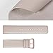 Surace Compatible for Fitbit Versa Bands, Leather Band Replacement Strap Compatible with Fitbit Versa 2 Bands Versa Lite Bands Smart Watch, Khaki