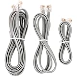 Rallonge téléphonique : compatible avec de nombreux appareils, tels que téléphone, télécopieur, modem, panneau téléphonique, etc., cordon d'extension pour ligne fixe