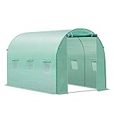 ✅Produktdaten: Gesamtmaße: 300L x 200B x 200H cm, Türgröße: 200L x 170B cm. Fenstergröße: 35L x 35B cm.