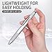 Hadnves 4-in-1 Nail Dotting Pen Ballpoint Design Double-end Art Tools DIY Salon Accessories with Size Marking Pressing Head for Dottings Chrome Sculpting Rhinestones Painting