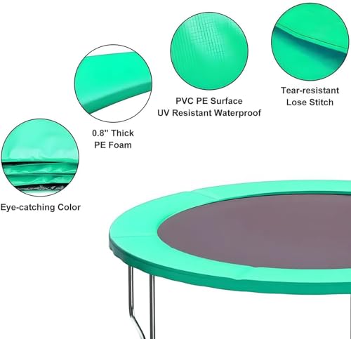 Coussin de trampoline ARIASS imperméable de 6 à 16 pieds