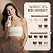 IPL Geräte Haarentfernung mit 5℃ Eiskühlsystem, 5 Energiestufen, 999,900 Blitzen, Schmerzfreie IPL Laser Haarentfernung Hair Removal für Frauen Männer, Intimbereich, Körper und Beine, Gold