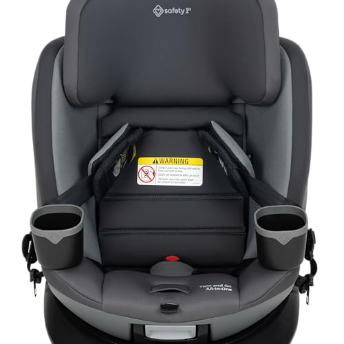 Safety 1st Turn and Go 360 ST 360 Rotating Car Seat, SafetySwivel, SecureTech Installation, All-in-One Convertible Car Seat, 3-in-1 Rear-Facing, Forward-Facing, Booster, 5-100 lbs, Siberian Caviar - image 8