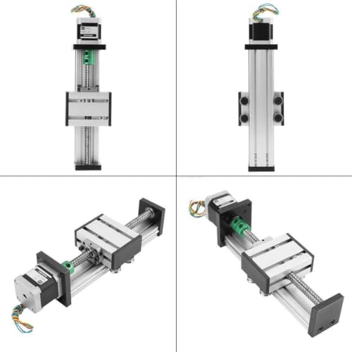 Eje lineal de husillo de bolas de 100mm de carrera para proyectos de robótica y CNC 2