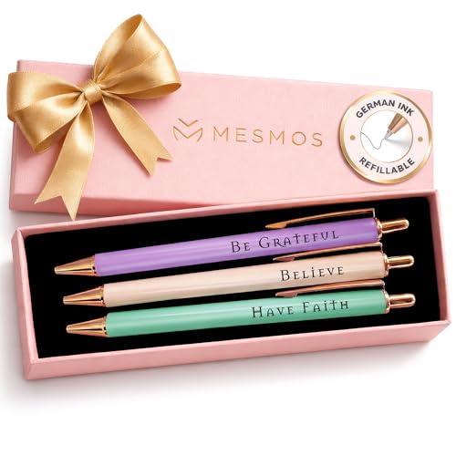 MESMOS Pastel Pens, Christian Gifts, Religious Gifts for Women, Bible No Bleed Through Cool Fancy Pens for Women, Nurse Journaling Cute Luxury Pretty Chic Nice Pen Set