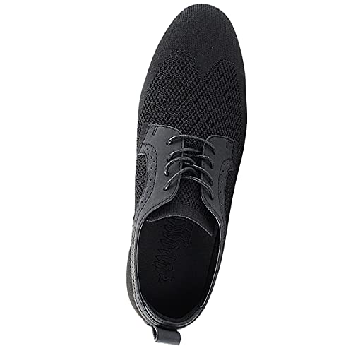 Men's Ballroom Latin Salsa Sneaker Dance Shoes Black Knit Mesh & Man-Made Nubuck Upper Sero107Bbxeb Comfortable - Very Fine 11.5 M Us [Bundle Of 5] #TOP5