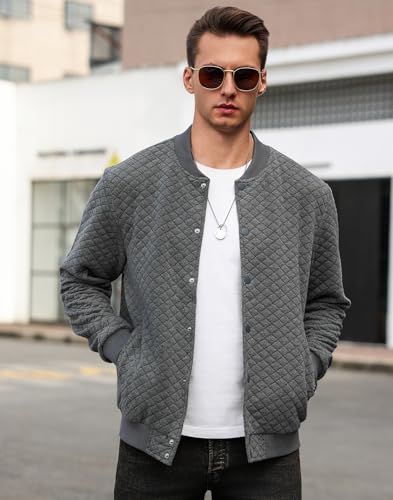 Mens Varsity Jacket Lightweight Jacket Causal Waffle Letterman Bomber Jackets2