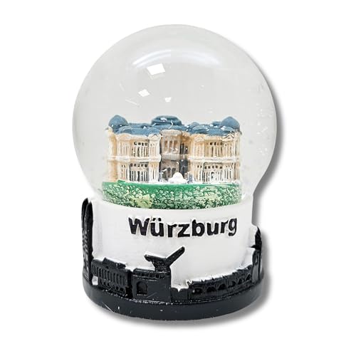 Souvenir Schneekugel Würzburg Residenz | Skyline Sockel | Deutschland...