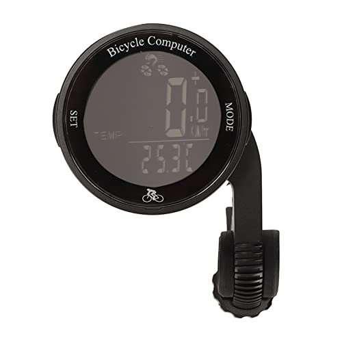 Xiuganpo Computadora para Bicicleta, Computadora Inalámbrica para Bicicleta con Retroiluminación Ultra Clara, Diseño Impermeabilizante, Reloj Termómetro Velocímetro Versátil (Caracteres Blancos