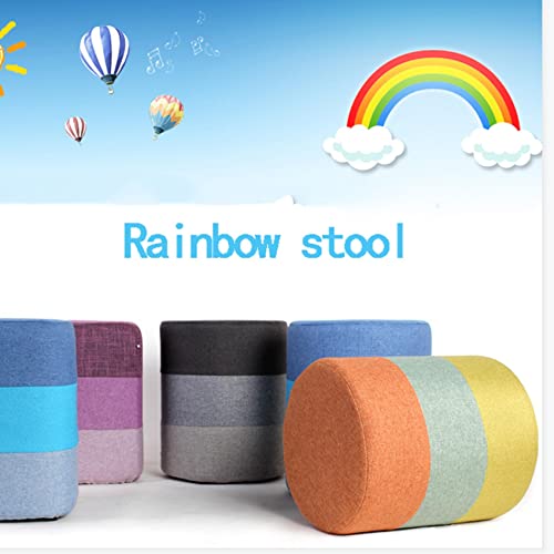 Tabourets ronds de vanité en lin de haute qualité pour chambre - 4