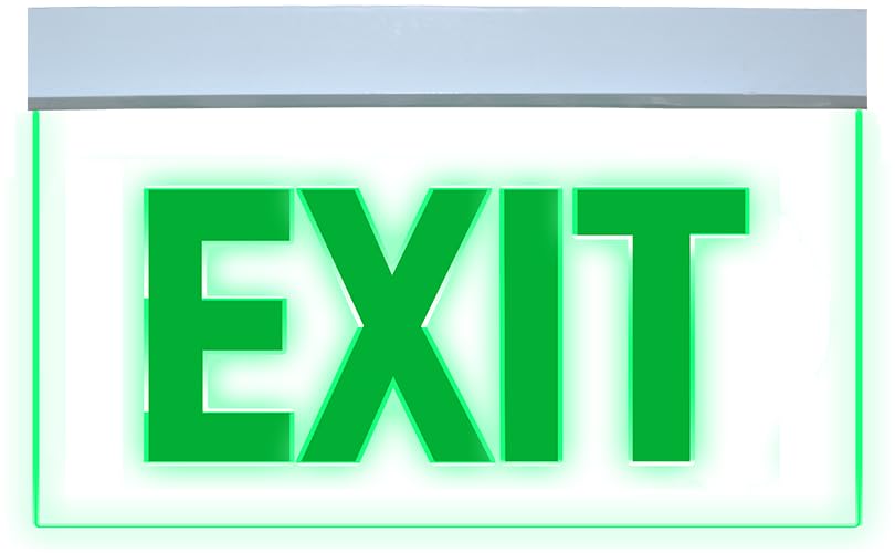 ADITECH Emergency LED Signage Board – Ultra Bright Top-Lit