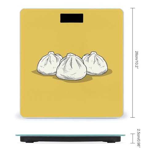Báscula digital de vidrio templado Three Buns Pattern miniatura 2
