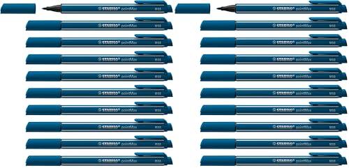 STABILO pointMax stylo feutre à pointe nylon 0,8 mm bleu vert anti-séchage sans capuchon