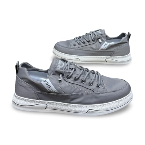 Image of N P Style Casual Sneakers, Canvas Low-Top with White Sole, Lace-up Design, Shoes for Men