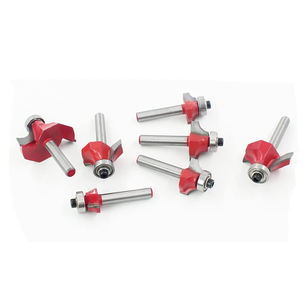 Set 6 Frese Rotonde Per Legno - Gambo 8mm, Raggi 3.17-11.1mm, In Carburo Di Tungsteno - Foto 8