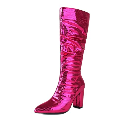 Bottes argentées luxe en métal pour défilés et soirées d'exception