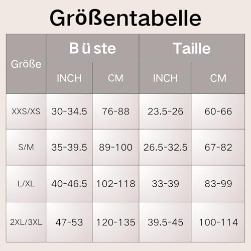 Shapewear Damen Body, Miederbody Stark Formend, Shapewear Damen Bauchweg mit Verstellbarer Schultergurt, Bequemer Formende Bodys, Atmungsaktiven Materialien, Beige - L/XL