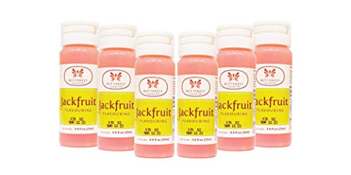 Butterfly Flavoring Extract Paste, Jackfruit, 25 ml (Pack of 6) — Exotic Tropical Fruit Flavoring for Baking, Desserts, Drinks, Pastries, Ice Cream, Custards, and Beverages