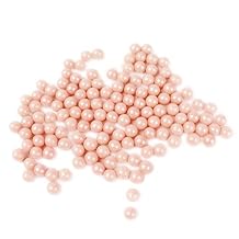 OCreme Pink-Ivory Edible Sugar Pearls Cake Decorating Supplies for Bakers Cookie, Cupcake & Icing Toppings, Beads Sprinkles For Baking, Certified, Candy Sugar Ball Accents 2mm, 8 Oz