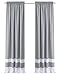 Achim Home Furnishings Essense Grommet Window Curtain Panel, Blue, 52 x 63-Inch, Rod Pocket 52" x 63", Grey & White