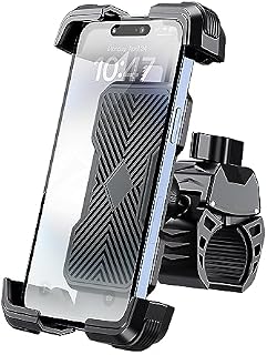 Grefay Uchwyt do Telefonu na Rower Uniwersalny Motocyklowy Uchwyt na Telefon dla Roweru Drogowego MTB Skutera z 360 Obrotów dla 4.7-7.2 Cala Smartfona
