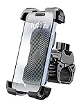 Grefay Bike Phone Holder Mount Motorcycle Phone Holder Handlebar Clamp for Road Bike MTB Scooter with 360 Rotate for iPhone 16/15/ 14/13/ 12/11 Series Galaxy S9 S10 4.7-7.2 Inch Smartphone