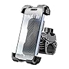 Grefay Bike Phone Holder, Universal Motorcycle Phone Holder with 360 Rotate for 4.7-6.8 Inch Smartphones, Compatible with Road Bike MTB Scooter