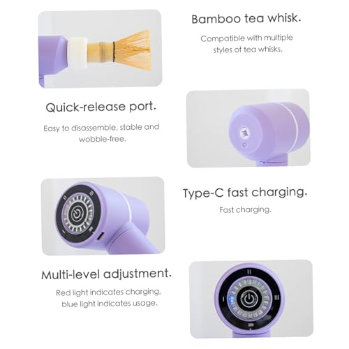 Mélangeur matcha électrique automatique rechargeable à 3 vitesses - 5