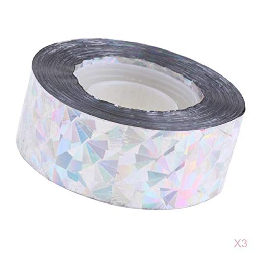Bird Deterrent Tape Pigeon Scare Repeller Holographic Ribbon, 2.4 cm Wide, 70 m Length, Pack of 3-image-23
