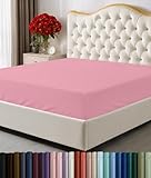 Utopia Bedding Queen Fitted Sheet - Bottom Sheet - Deep Pocket - Soft Microfiber - Shrinkage and Fade Resistant - Easy Care -1 Fitted Sheet Only (Pink)