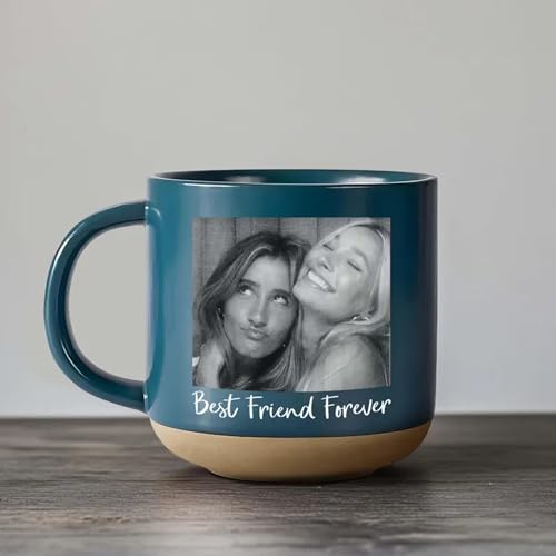 Taza de cerámica personalizada con foto para mejores amigas miniatura 4
