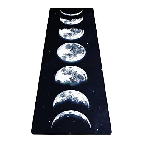 nuveti Yoga Mat Print Extra Thick TPE Non Slip Fitness Exercise Mat with Carrying Bag,72"x24" Extra Thick 6MM Exercise & Workout Mat for Yoga, Pilates Fitness and Floor Exercises Cover