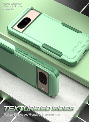 Coque Google Pixel 8 5G fine évitant les bris d'écran avec sa double couche menthe - 4