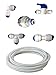 The Water Filter Men Plumbkit10m1 Nature's Water Conjunto de conexión, filtro para refrigeradores americanos por LG, Samsung, Bosch, Daewoo, GE y todas las mangueras LDPE con 1/4 de pulgada