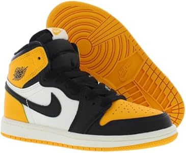 yellow and black jordans preschool