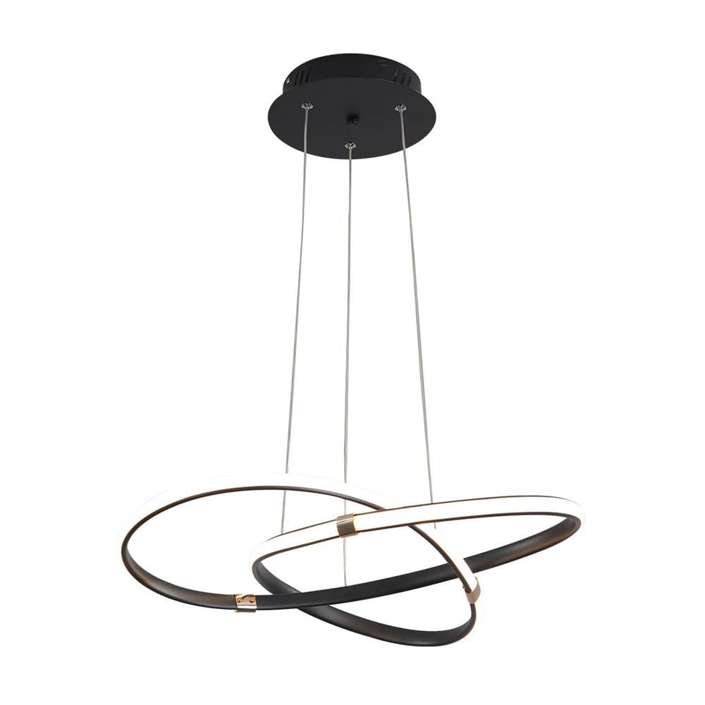 Lustre LED 24W réglable noir : suspension linéaire moderne pour îlot de cuisine