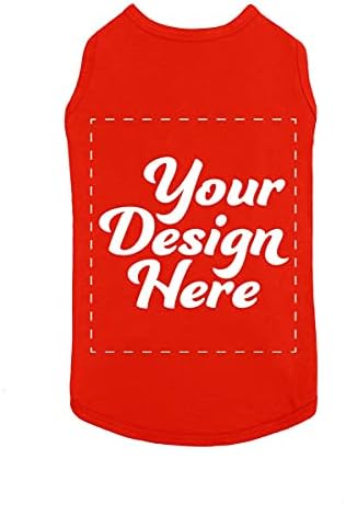 Personalized Dog T-Shirts Custom Pet Shirt Text/Image Small/Medium/Large Dogs,Puppy,Cat and Kitten